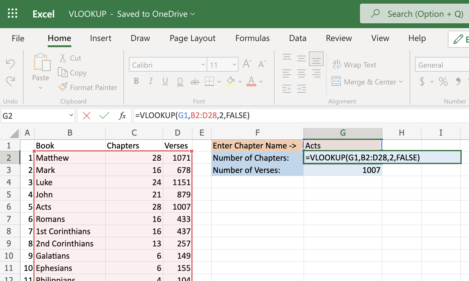 VLOOKUP() Function – Solid Rock Institute